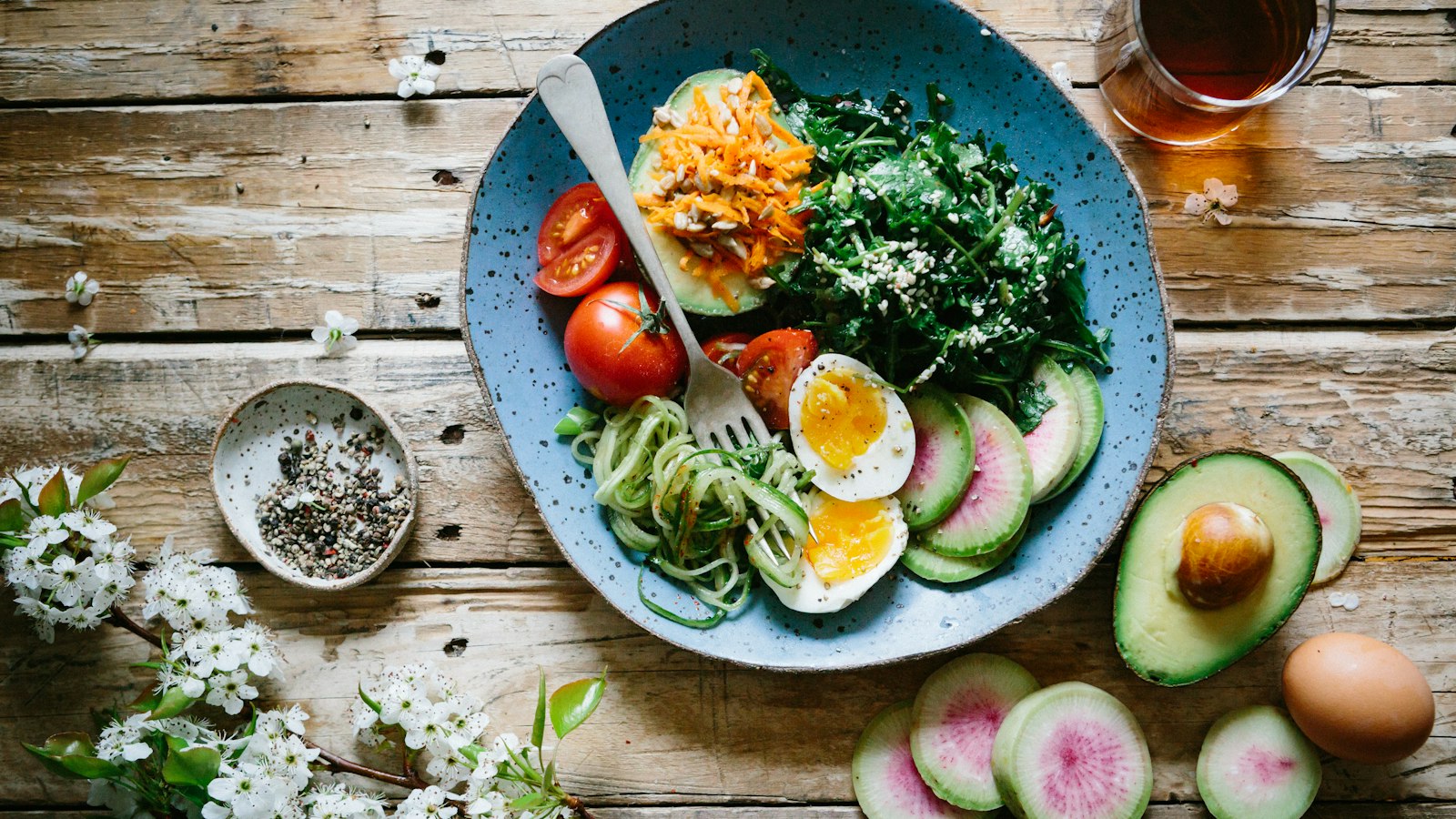 Colourful weekend brunch spread with fruit, pastries and coffee at Merchant of Venice Leicester